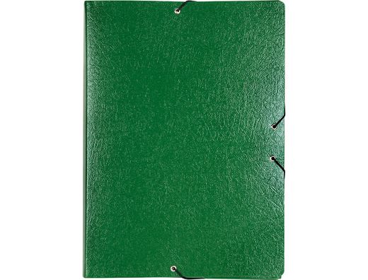 Carpeta Proyectos Liderpapel Folio Lomo 90Mm Carton Gofrado Verde