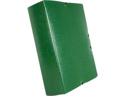 Carpeta Proyectos Liderpapel Folio Lomo 90Mm Carton Gofrado Verde