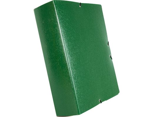 Carpeta Proyectos Liderpapel Folio Lomo 90Mm Carton Gofrado Verde