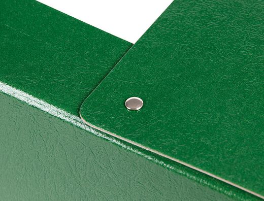 Carpeta Proyectos Liderpapel Folio Lomo 90Mm Carton Gofrado Verde