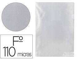 Carpeta q-connect dossier uńero plastico folio transparente 110 micras