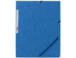 Carpeta Q-Connect Gomas Kf02167 Carton Simil-Prespan Solapas 320X243 mm Azul