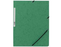 Carpeta Q-Connect Gomas Kf02168 Carton Simil-Prespan Solapas 320X243 mm Verde