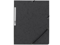 Carpeta Q-Connect Gomas Kf02169 Carton Simil-Prespan Solapas 320X243 mm Negra