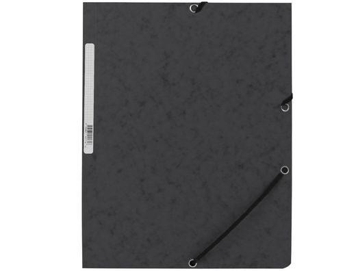 Carpeta Q-Connect Gomas Kf02169 Carton Simil-Prespan Solapas 320X243 mm Negra