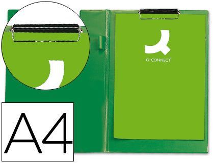 Carpeta Q-Connect Miniclips Plastico Din A4 Verde