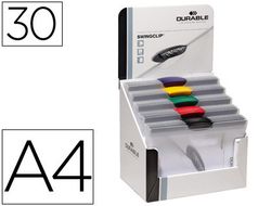 Carpeta Swingclip Dossier Pinza Lateral Y Giratoria Din A4 Capacidad 30H Colores Surtidos