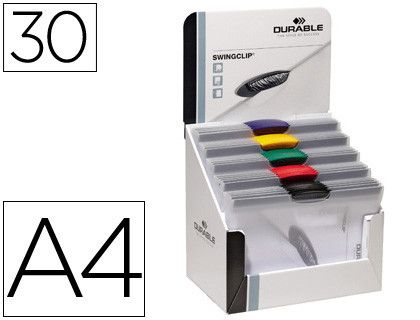 Carpeta Swingclip Dossier Pinza Lateral Y Giratoria Din A4 Capacidad 30H Colores Surtidos