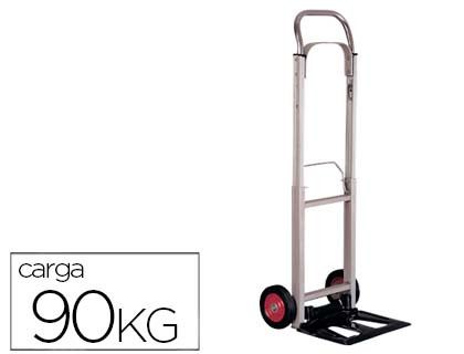 Carretilla Portapaquetes -Con Ruedas -Plegable -En Aluminio -Carga de 90 Kg Medidas 1110X390X410 Mm