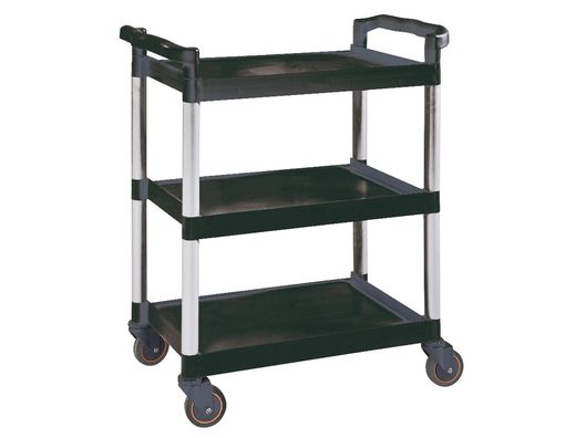 Carro de Servicio Multifuncional Q-Connect 3 Estantes de Polipropileno 830X420X970 Mm
