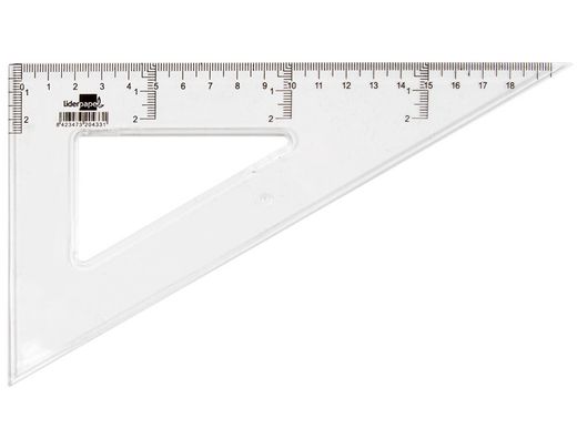 Cartabon Liderpapel 20 cm Plastico Cristal