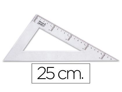 Cartabon Liderpapel 25 cm Plastico Cristal
