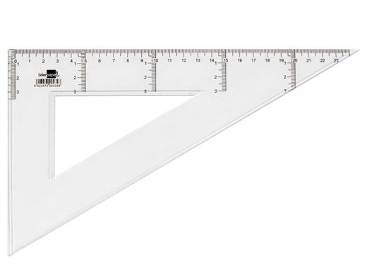 Cartabon Liderpapel 25 cm Plastico Cristal