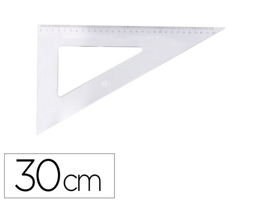 Cartabon logarex 30 cm plastico cristal