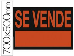 Cartel Plastico "Se Vende" Rojo Fluorescente 700X500 Mm
