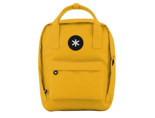 Cartera antartik mochila 2 asas y bolsillos exteriores amarillo 300x115x390 mm