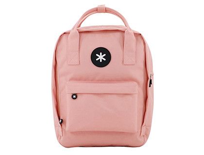 Cartera antartik mochila 2 asas y bolsillos exteriores coral 300x115x390 mm