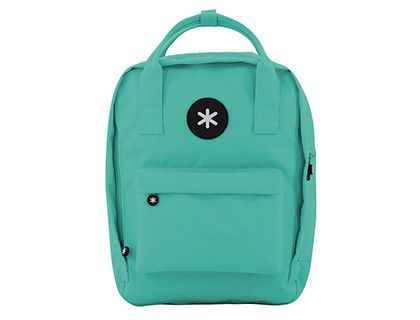 Cartera antartik mochila 2 asas y bolsillos exteriores menta 300x115x390 mm