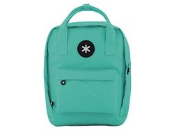Cartera antartik mochila 2 asas y bolsillos exteriores menta 300x115x390 mm