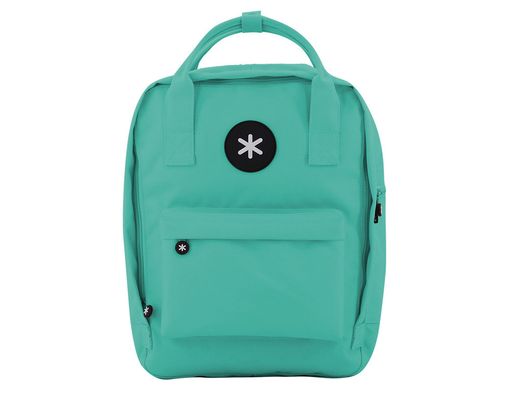 Cartera antartik mochila 2 asas y bolsillos exteriores menta 300x115x390 mm