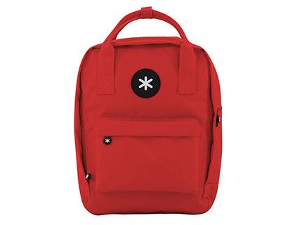Cartera antartik mochila 2 asas y bolsillos exteriores rojo 300x115x390 mm