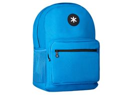 Cartera antartik mochila con asa y bolsillo frontal concremallera color azul 320x140x430 mm