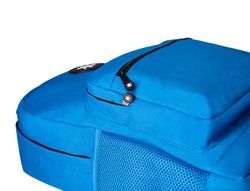 Cartera antartik mochila con asa y bolsillo frontal concremallera color azul 320x140x430 mm