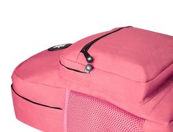Cartera antartik mochila con asa y bolsillo frontal concremallera color coral 320x140x430 mm