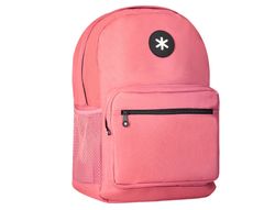 Cartera antartik mochila con asa y bolsillo frontal concremallera color coral 320x140x430 mm