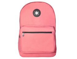 Cartera antartik mochila con asa y bolsillo frontal concremallera color coral 320x140x430 mm