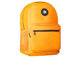 Cartera antartik mochila con asa y bolsillo frontal concremallera color mostaza 320x140x430 mm