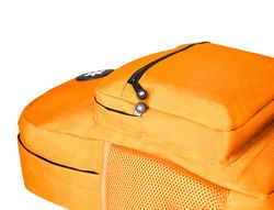 Cartera antartik mochila con asa y bolsillo frontal concremallera color mostaza 320x140x430 mm