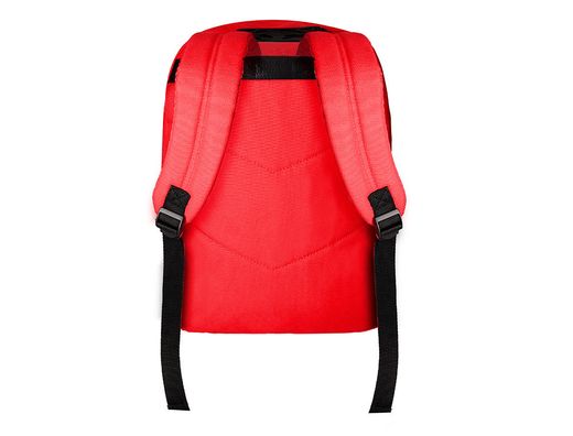 Cartera antartik mochila con asa y bolsillo frontal concremallera color rojo 320x140x430 mm