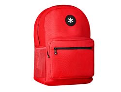 Cartera antartik mochila con asa y bolsillo frontal concremallera color rojo 320x140x430 mm