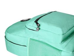 Cartera antartik mochila con asa y bolsillo frontal concremallera color verde menta 320x140x430 mm