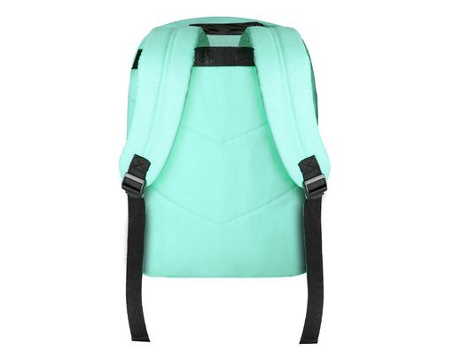 Cartera antartik mochila con asa y bolsillo frontal concremallera color verde menta 320x140x430 mm