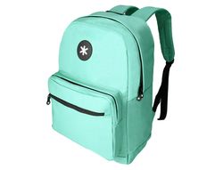 Cartera antartik mochila con asa y bolsillo frontal concremallera color verde menta 320x140x430 mm