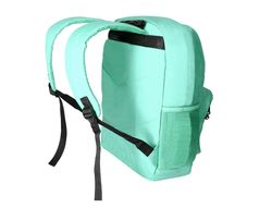 Cartera antartik mochila con asa y bolsillo frontal concremallera color verde menta 320x140x430 mm