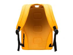 Cartera antartik mochila con asa y bolsillos con cremallera color mostaza 310x160x410 mm