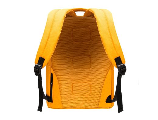 Cartera antartik mochila con asa y bolsillos con cremallera color mostaza 310x160x410 mm