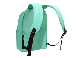 Cartera antartik mochila con asa y bolsillos con cremallera color verde menta 310x160x410 mm