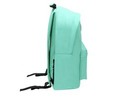 Cartera antartik mochila con asa y bolsillos con cremallera color verde menta 310x160x410 mm