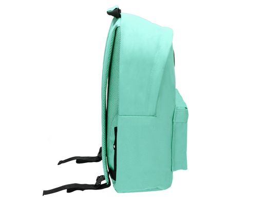 Cartera antartik mochila con asa y bolsillos con cremallera color verde menta 310x160x410 mm