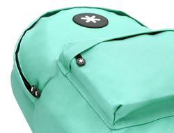 Cartera antartik mochila con asa y bolsillos con cremallera color verde menta 310x160x410 mm