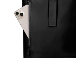 Cartera antartik mochila water proof enrollable diseño casual color negro 480x130x280 mm
