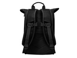 Cartera antartik mochila water proof enrollable diseño casual color negro 480x130x280 mm