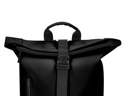 Cartera antartik mochila water proof enrollable diseño casual color negro 480x130x280 mm
