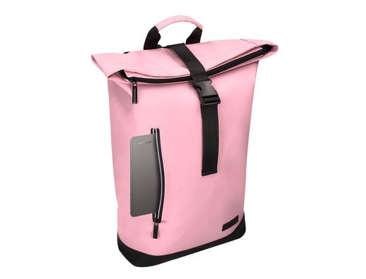Cartera antartik mochila water proof enrollable diseño casual color rosa 480x130x280 mm