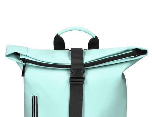 Cartera antartik mochila water proof enrollable diseño casual color turquesa 480x130x280 mm