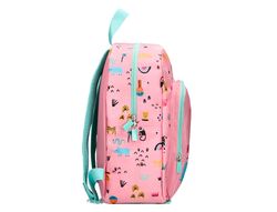 Cartera escolar liderpapel moc hila infantil safari diseño cebra rosa 330x100x250 mm
